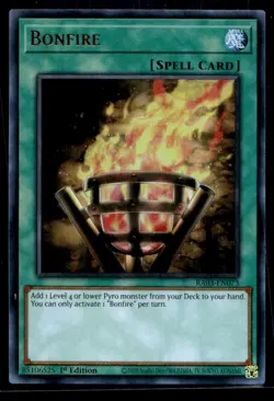 Bonfire (UR) Quarter Century Bonanza RA03-EN073 LP YuGiOh TCG | Buy 10 Get 10 Fr - Image 1