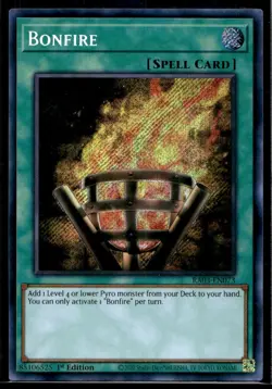 Bonfire (Secret Rare) Quarter Century Bonanza RA03-EN073 LP YuGiOh TCG | Buy 10 - Image 1