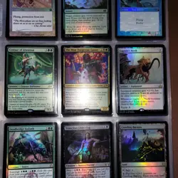 12 Pages of FOILS Cards Collection in Binder with an extra 1000 Bulk MTG Lot - Image 3