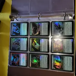12 Pages of FOILS Cards Collection in Binder with an extra 1000 Bulk MTG Lot - Image 5