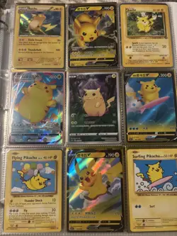 Pokemon Card Collection Binder 100+ Full Art, XY, VMAX, VSTAR, V, EX, Pikachu - Image 1