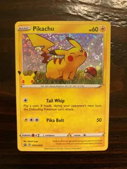 Pokemon Pikachu General Mills 25th Anniversary Stamped Holo Foil Promo Card NM/M - Image 1