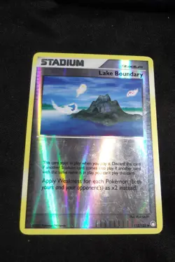 Lake Boundary Stadium Pokemon Card (Reverse Holo/Uncommon) 112/123 VLP - EX+/NM- - Image 1