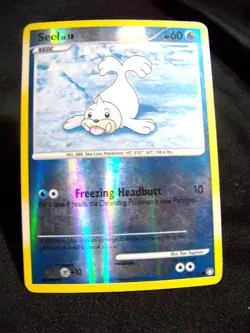 Seel Pokemon TCG Mysterious Treasures Reverse Holo Common Card #97/123 - Image 1