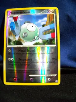 Pokemon Card - Magnemite 87/130 - Diamond & Pearl - Reverse Holo LP - EX+/NM- - Image 1