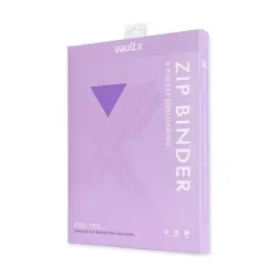 Vault X Just Purple 9-Pocket Exo-Tec Zip Binder - 360 Cards - New - Image 1