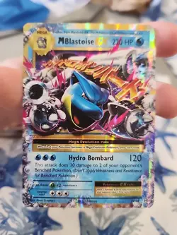 Pokemon TCG Mega M Blastoise EX Evolutions Holo Ultra Rare Card 22/108 - Image 1