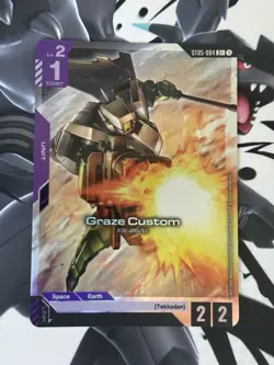 Gundam Card Game Graze Custom Alt Art C+ ST05-004 - Image 1
