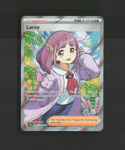 Lacey 166/142 Stellar Crown Ultra Rare Full Art Holo Pokemon Card - Image 1