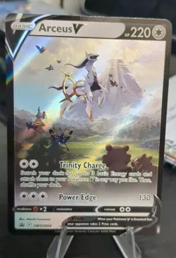 Pokemon TCG Arceus V SWSH204 2022 Figure Collection Black Star Promo Card - Image 1