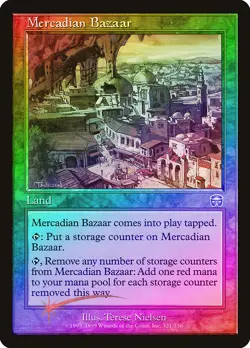 Mercadian Bazaar FOIL Mercadian Masques NM Land Uncommon MAGIC CARD ABUGames - Image 1