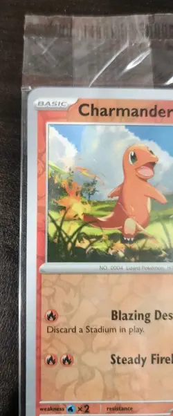 Pokemon TCG Charmander 004/165 EB Games Stamped Promo SEALED - Pokemon 151 - Image 3
