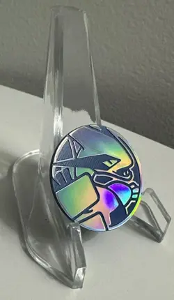 Official RARE Pokemon Lugia Coin Silver Rainbow Mirror Holofoil - Blue Back - Image 1
