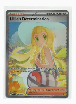 Pokemon TCG Lillie’s Determination SIR 184/132 NM Mega Evolution ME01 - Image 1