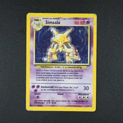 Simsala - Alakazam Pokemon Karte TCG WOTC 1/102 Rare Holo Base Basis-Set /N21 - Image 2