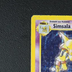 Simsala - Alakazam Pokemon Karte TCG WOTC 1/102 Rare Holo Base Basis-Set /N21 - Image 3