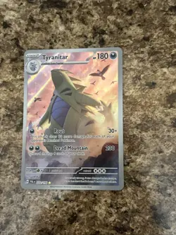 Pokemon TCG 2023 Tyranitar #222/193 Sv02: Paldea Evolved Illustration Rare NM - Image 4