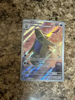 Pokemon TCG 2023 Tyranitar #222/193 Sv02: Paldea Evolved Illustration Rare NM - Image 5