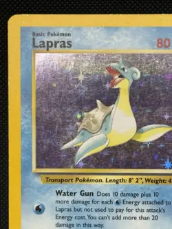 Pokemon TCG - Lapras 10/62 Holo Rare - WOTC Fossil Unlimited - Image 3