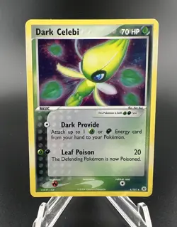 Pokemon TCG Dark Celebi 4/101 Hidden Legends Holo Vintage Rare Nintendo 2004 LP - Image 1