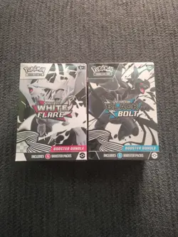 Pokemon Black Bolt and White Flare Booster Bundle Set of 2 Sealed - Image 1