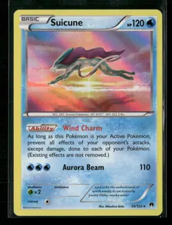Suicune XY Breakpoint #30/122 Holo Pokemon - Image 1