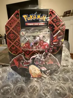 Pokemon TCG Charizard Scarlet & Violet Paldean Fates Tin NEW SEALED - Image 1