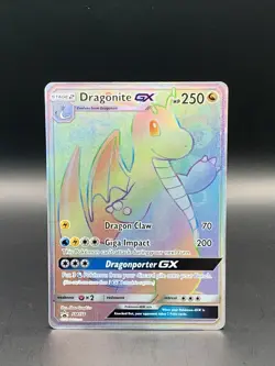 Dragonite GX - SM156 - Secret Rare Black Star Promo Rainbow - Pokemon Card - Image 1