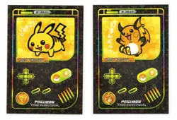 Game Boy Color Pokemon HOLO CARDS * PIKACHU & RAICHU - Image 1
