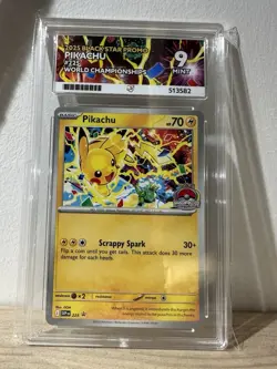 Pokemon TCG Card Pikachu Promo 2025 World Championships SVP en 225 - Image 1