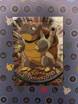 2000 Blue Topps Pokemon TV Animation Series Blastoise #9 Foil Card LP Vintage - Image 1