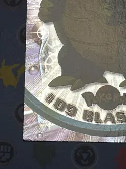 2000 Blue Topps Pokemon TV Animation Series Blastoise #9 Foil Card LP Vintage - Image 4