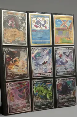 Pokemon 18 Card Lot V VMAX GX Trainer Shiny Vault NM Binder Set Espeon Calyrex - Image 1