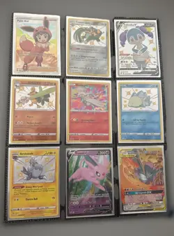 Pokemon 18 Card Lot V VMAX GX Trainer Shiny Vault NM Binder Set Espeon Calyrex - Image 2