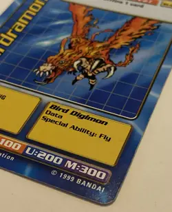 Birdramon ST-04 Champion Level Digimon Digi Battle Starter 1 Card 1999 Bandai - Image 4