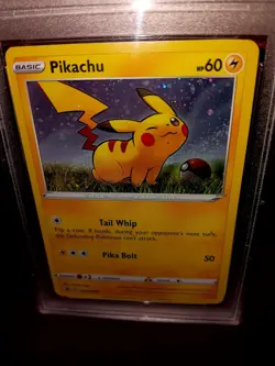 🔥2020 Pokemon Game Card #39 Pikachu SWSH Black Star Promo Holo PSA MINT 9🔥 - Image 4