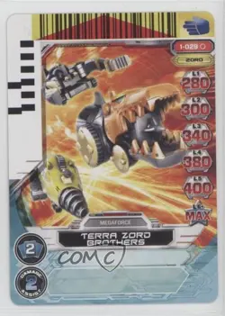 2013 Saban's Power Rangers - Action Card Game Terra Zord Brothers #1-029 - Image 1