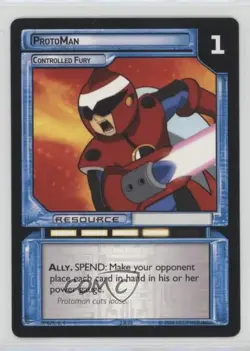 2004 Megaman - Grand Prix - Expansion Set Trading Card Game ProtoMan #2R76 - Image 1
