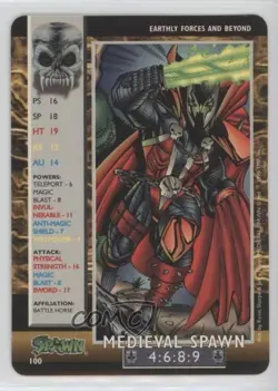 1995 Spawn - Power Cardz Trading Card Game Earthly Forces and Beyond Medieval - Image 1