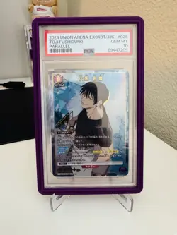 2024 Union Arena Parallel Card Toji Fushiguro Gem Mint 10 PSA (POP 21) w/ Guard - Image 1