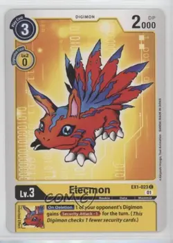 2021 Digimon Card Game - Classic Collection Elecmon #EX1-023 - Image 1