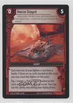 2004 WARS Trading Card Game Incursion Expansion Amorian Shipyard #1R56 - Image 1