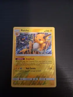 Pokemon TCG Raichu Card 41/147 Burning Shadows Holo/Reverse Holo 2017 - Image 1