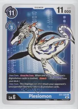2021 Digimon Card Game - Classic Collection Plesiomon #EX1-020 - Image 1