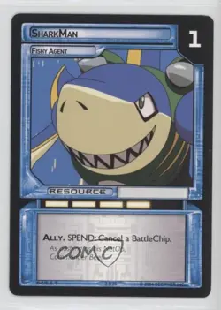 2004 Megaman - Grave - Expansion Set Trading Card Game Sharkman #3R75 - Image 1