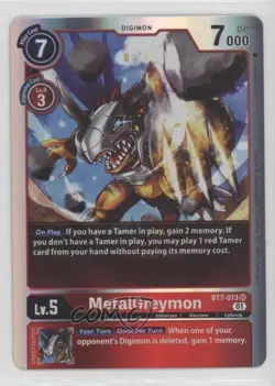 2021 Digimon Card Game - Next Adventure Super Rare MetalGreymon #BT7-013 - Image 1
