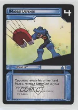 2004 Megaman - Grave - Expansion Set Trading Card Game Modest Defense #3R66 - Image 1