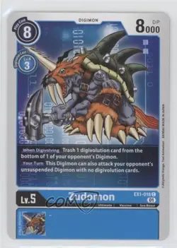 2021 Digimon Card Game - Classic Collection Zudomon #EX1-018 - Image 1