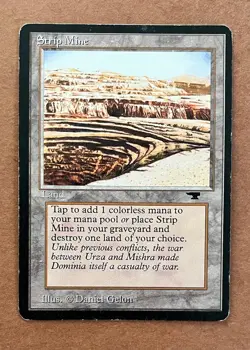 Strip Mine (Uneven Horizon) MTG Antiquities Uncommon Land Moderate Play - Image 1