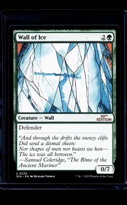2022 MTG Magic The Gathering 30A 30th Anniversary Edition #220 Wall of Ice - Image 1
